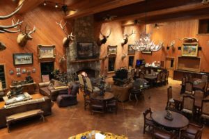 The lodge at this Texas hunting ranch provides a relaxing retreat after a day of exotic hunting in the Texas Hill Country.